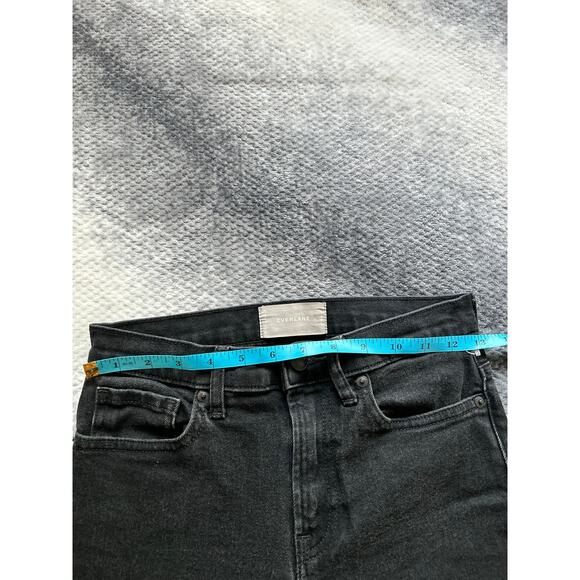 Everlane Raw Hem Straight Hi Rise Charcoal Wash Women Jeans Size 25 | 2 Regular - Picture 7 of 11